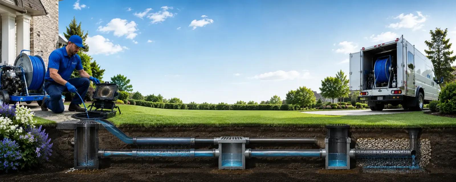 Outdoor drain cleaning information for Muscoda, WI